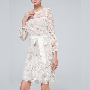 WHBM Guipere Lace Chemise Dress